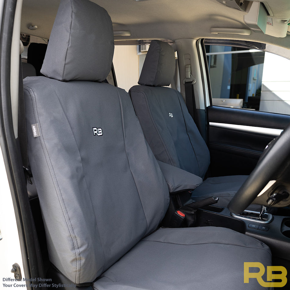 Toyota Hilux 9th Gen - Workmate - Double Cab - XP7 Heavy-Duty Canvas Front Row Seat Covers (Made to Order)