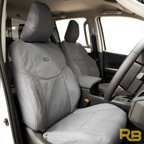Toyota Hilux 9th Gen - SR5, SR5+, Rogue & Rugged X - CANVAS+ Front Row Seat Covers