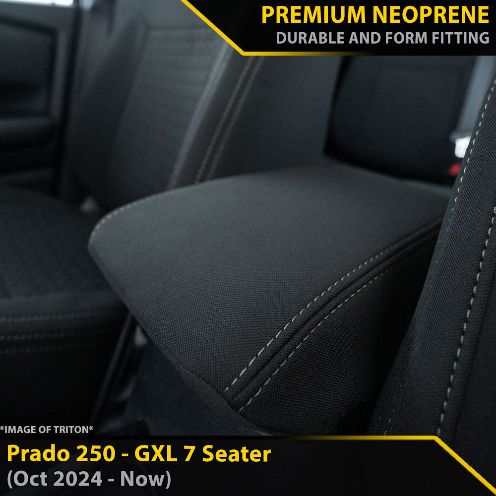 Toyota Prado 250 GXL GP6 Premium Neoprene Console Lid Cover (Made to Order)-Razorback 4x4