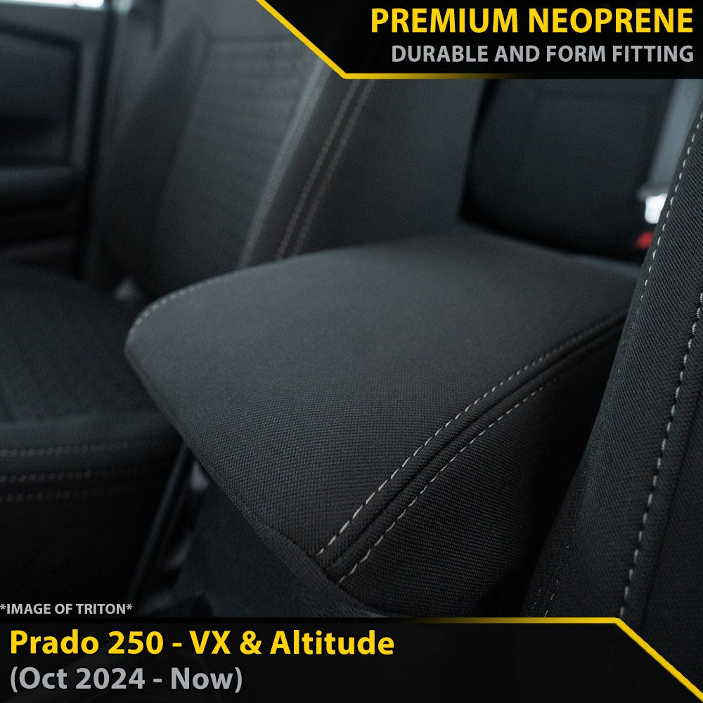 Toyota Prado 250 VX & Altitude GP6 Premium Neoprene Console Lid Cover (Made to Order)-Razorback 4x4