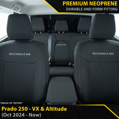 Toyota Prado 250 VX & Altitude GP6 Premium Neoprene Bundle (Made to Order)-Razorback 4x4