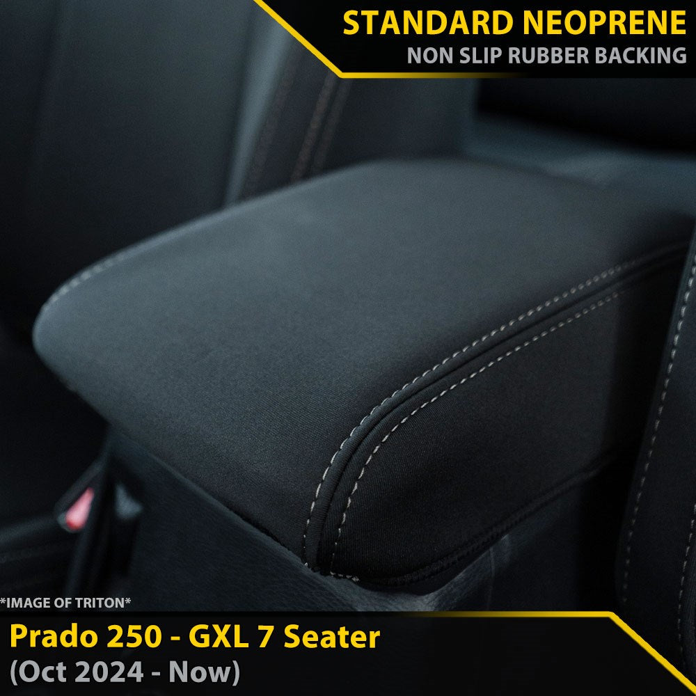 Toyota Prado 250 GXL GP4 Neoprene Console Lid Cover (Made to Order)-Razorback 4x4