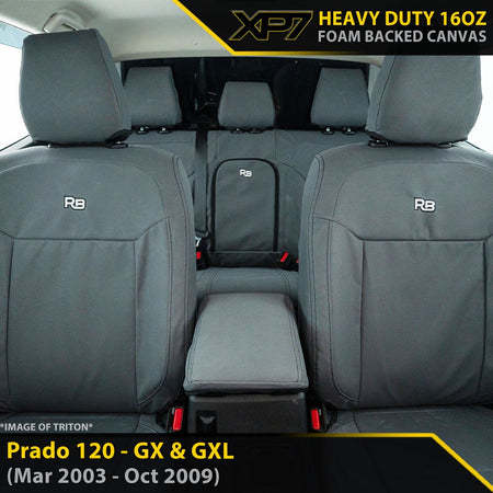 Toyota Prado 120 XP7 Heavy Duty Canvas Bundle (Made to Order)-Razorback 4x4