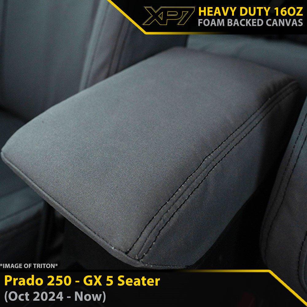 Toyota Prado 250 GX XP7 Heavy Duty Canvas Console Lid Cover (Made to Order)-Razorback 4x4