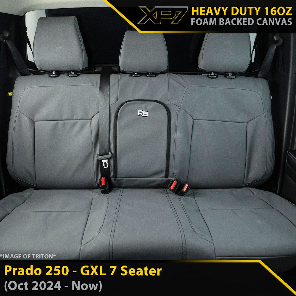 Toyota Prado 250 GXL XP7 Heavy Duty Canvas Rear Seat Cover (Made to Order)