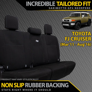 Toyota FJ Cruiser Neoprene Rear Seat Covers (In Stock)-Razorback 4x4