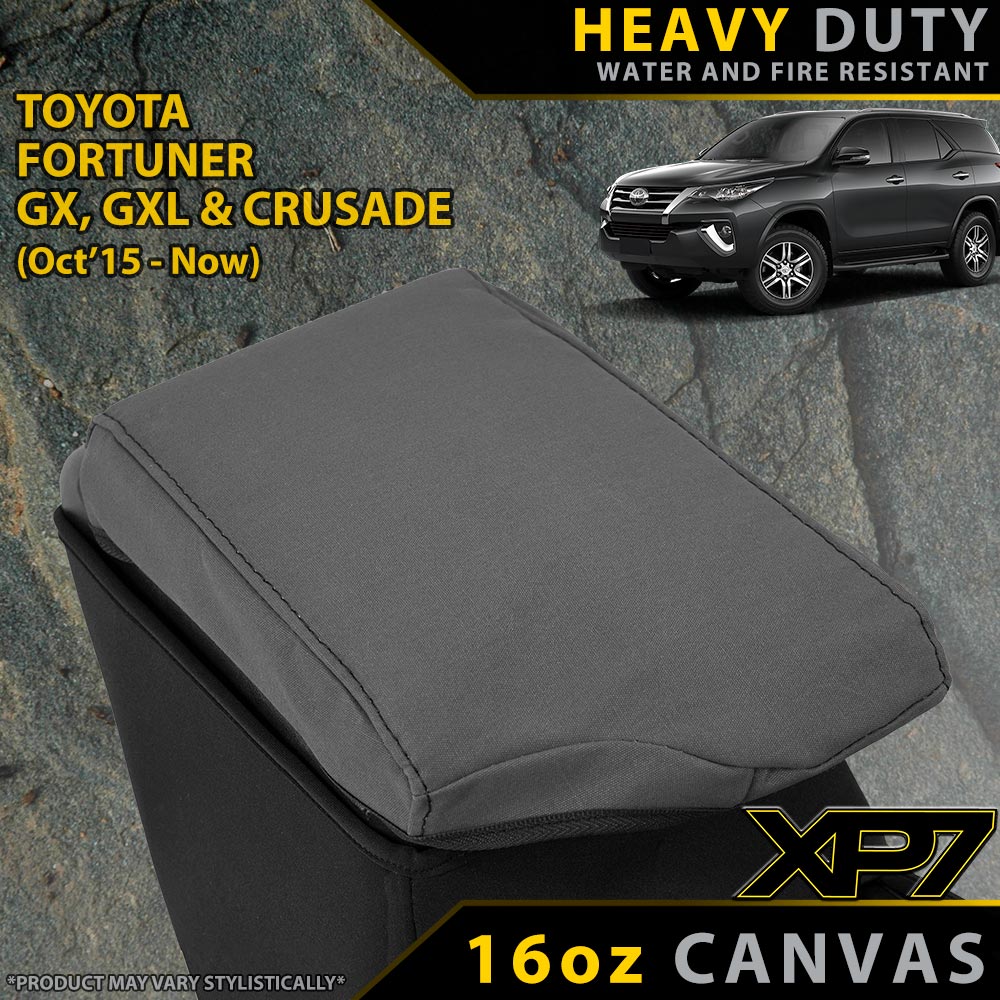 Toyota Fortuner XP7 Heavy Duty Canvas Armrest Console Lid (Made to Order)-Razorback 4x4