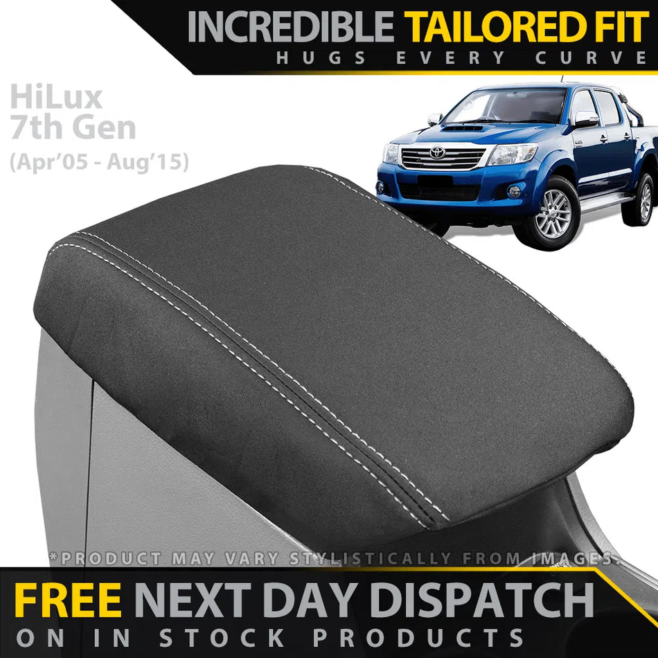 Toyota HiLux 7th Gen Neoprene Armrest Console Lid (In Stock)-Razorback 4x4