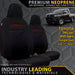 Toyota HiLux 8th Gen Integrated Headrest Premium Neoprene 2x Front Seat Covers (Made to Order)-Razorback 4x4