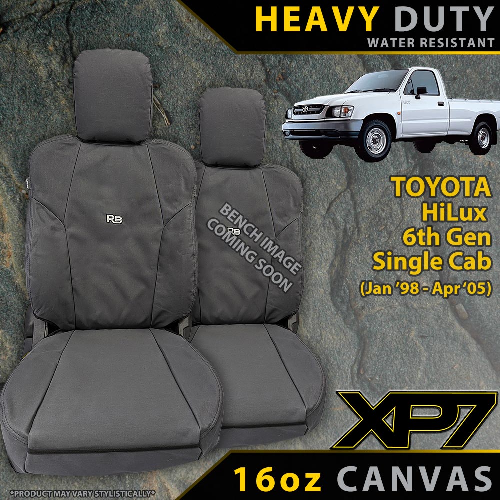 Toyota Hilux 6th Gen Heavy Duty XP7 Canvas Bucket & 3/4 Bench (Made to Order)