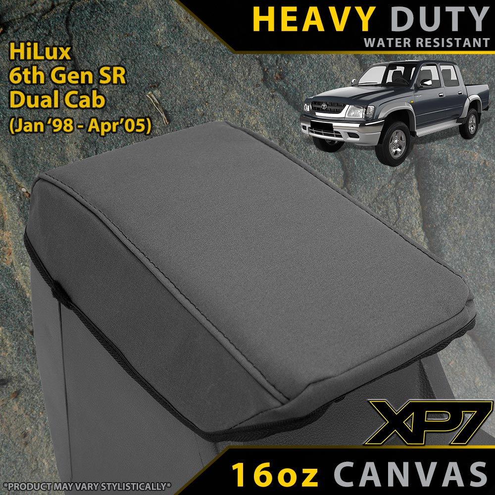 Toyota Hilux 6th Gen Heavy Duty XP7 Canvas Console Lid (Made to Order)