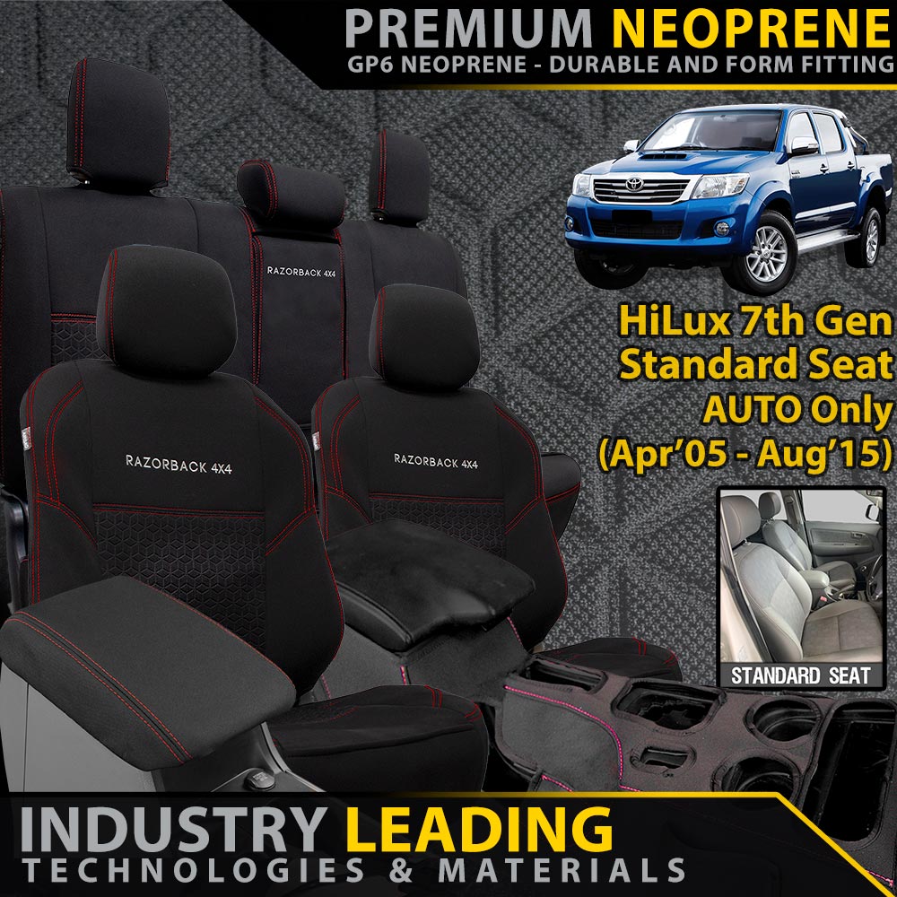 Toyota Hilux 7th Gen Premium Neoprene Full Bundle (Made to Order)