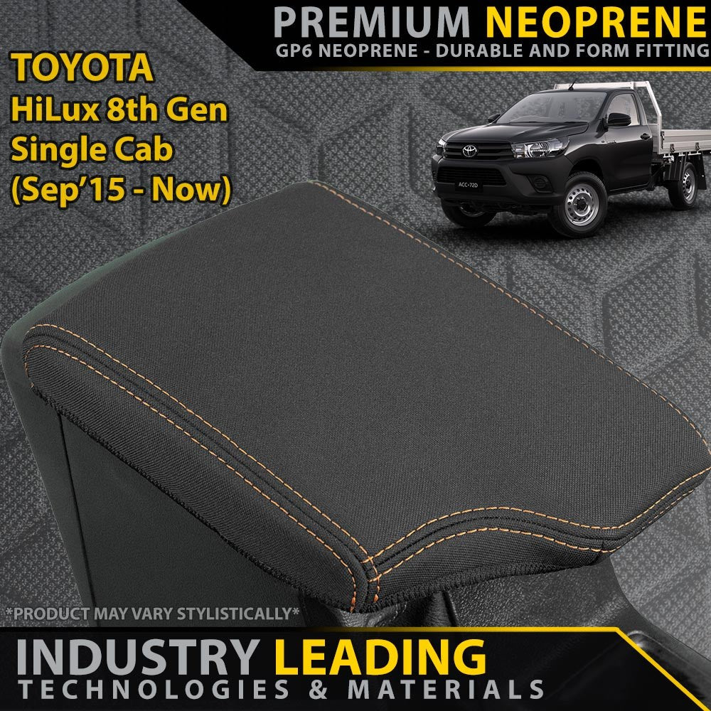 Toyota Hilux 8th Gen Single Cab Premium Neoprene Console Lid (Made to Order)