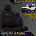 Toyota LC 79 Series Dual Cab Premium Neoprene 2x Front Seat Covers (Made to Order)-Razorback 4x4