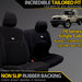 Toyota LC 79 Series Single Cab (Bucket + Bench) Neoprene 2x Front Seat Covers (Made to Order)-Razorback 4x4