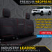Toyota Landcruiser 100/105 series Standard Premium Neoprene 100% Rear Bench Covers (Made to Order)-Razorback 4x4