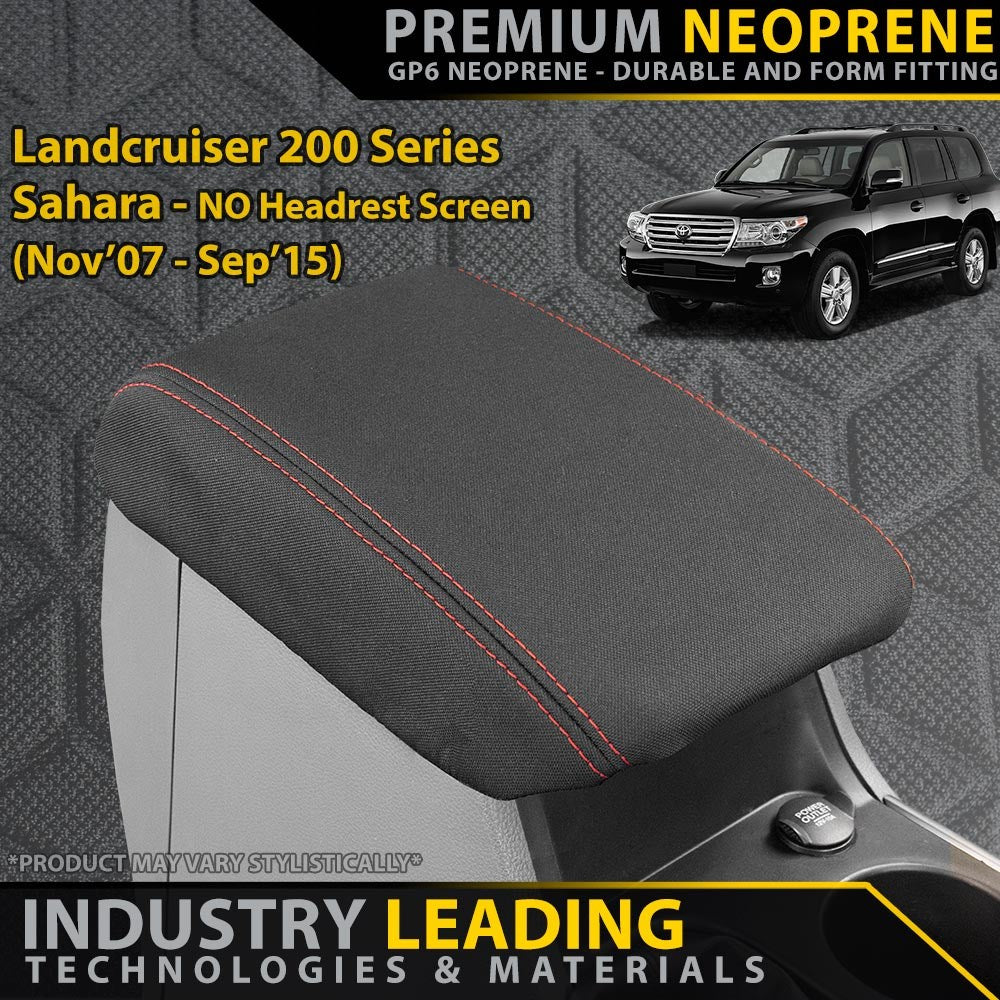 Toyota Landcruiser 200 Series Sahara (Pre Facelift) Premium Neoprene Console Lid (Made to Order)
