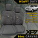 Toyota Landcruiser 200 Series Sahara W/Headrest Screen Heavy Duty XP7 Canvas 2x Front Row Seat Covers (Made to Order)-Razorback 4x4