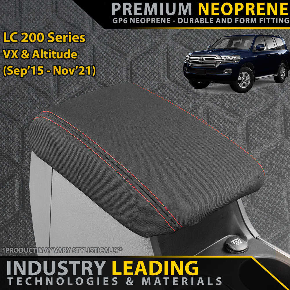 Toyota Landcruiser 200 Series VX/Altitude (09/2015+) Premium Neoprene Console Lid (Made to Order)