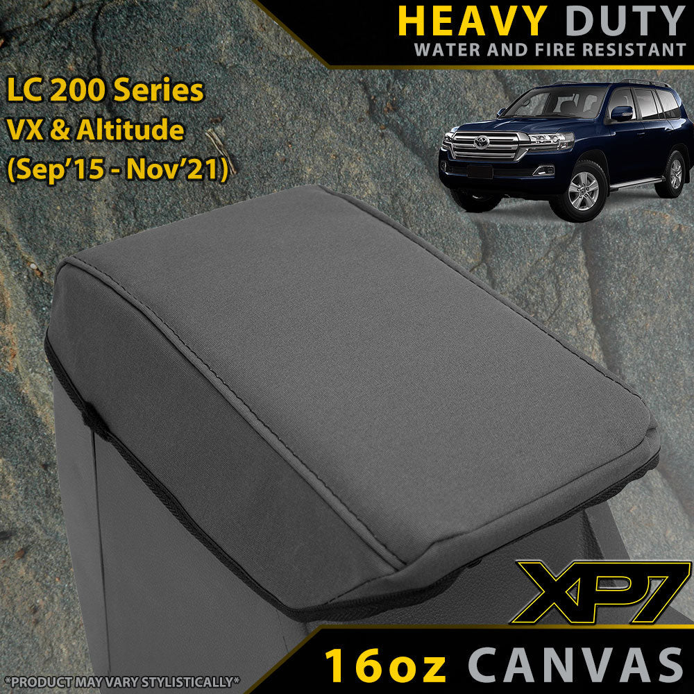 Toyota Landcruiser 200 Series VX/Altitude (09/2015+) XP7 Heavy Duty Canvas Console Lid (Made to Order)