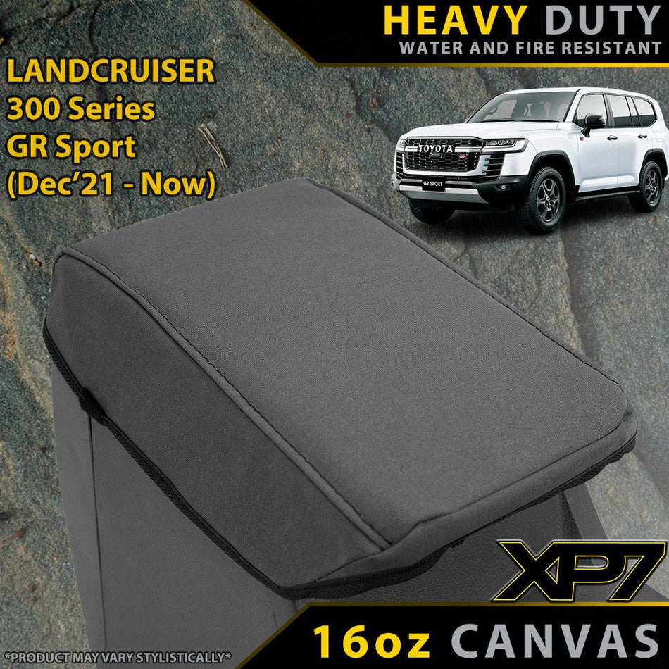 Toyota Landcruiser 300 Series GR Sport Heavy Duty XP7 Heavy Duty Canvas Console Lid (Made to Order)-Razorback 4x4