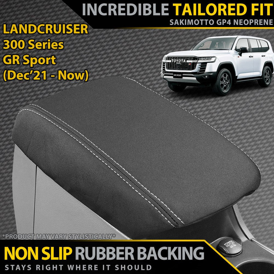 Toyota Landcruiser 300 Series GR Sport Neoprene Console Lid (In Stock)-Razorback 4x4