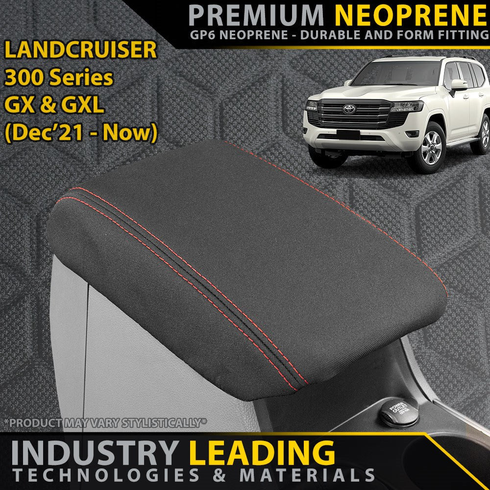 Toyota Landcruiser 300 Series GX & GXL Premium Neoprene Console Lid (Made to Order)