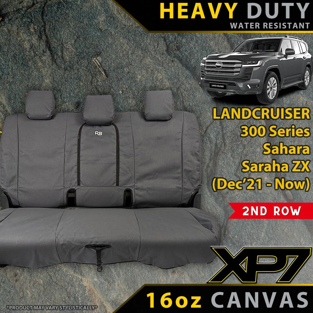 Toyota Landcruiser 300 Series Sahara/Sahara ZX XP7 2nd Row Seat Covers (Made to Order)