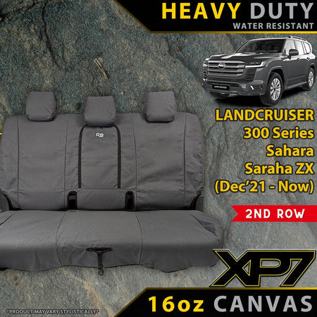 Toyota Landcruiser 300 Series Sahara/Sahara ZX XP7 Heavy Duty Canvas 2nd Row Seat Covers (Made to Order)-Razorback 4x4