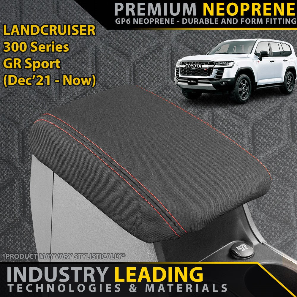 Toyota Landcruiser 300 Series Series GR Sport Premium Neoprene Console Lid (Made to Order)-Razorback 4x4
