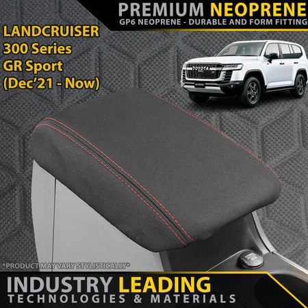 Toyota Landcruiser 300 Series Series GR Sport Premium Neoprene Console Lid (Made to Order)-Razorback 4x4