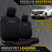 Toyota Landcruiser 300 Series VX Premium Neoprene 2x Front Row Seat Covers (Made to Order)-Razorback 4x4