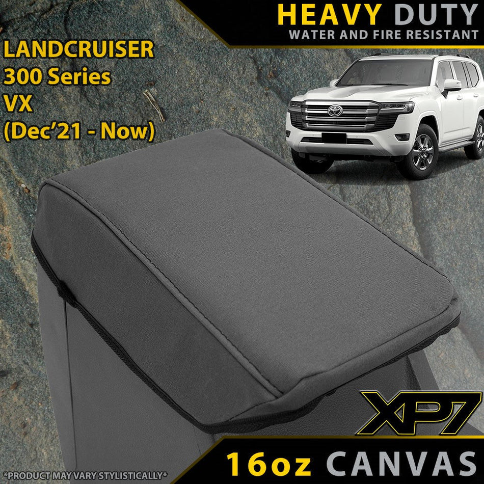 Toyota Landcruiser 300 Series VX XP7 Heavy Duty Canvas Console Lid (Made to Order)-Razorback 4x4