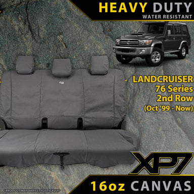Toyota Landcruiser 76 Series Heavy Duty XP7 Canvas Rear Row Seat Covers (Made to Order)-Razorback 4x4