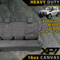 Toyota Landcruiser 80 Series GXL & RV XP7 Heavy Duty Canvas 2nd Row 50/50 Split Seat Covers (Made to Order)-Razorback 4x4