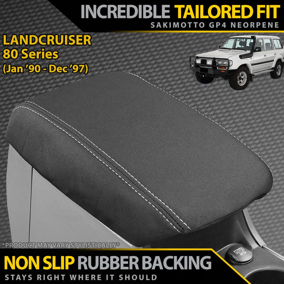 Toyota Landcruiser 80 Series Neoprene Armrest Console Lid (In Stock)-Razorback 4x4