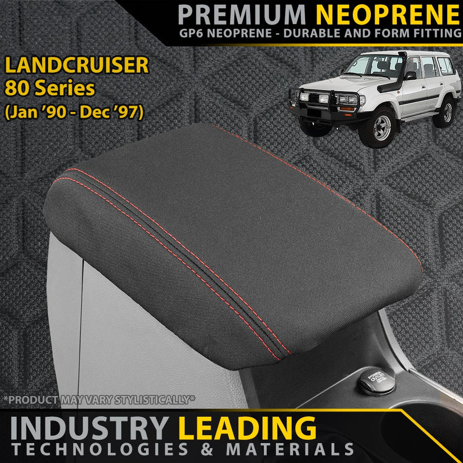 Toyota Landcruiser 80 Series Premium Neoprene Console Lid (Made to Order)-Razorback 4x4