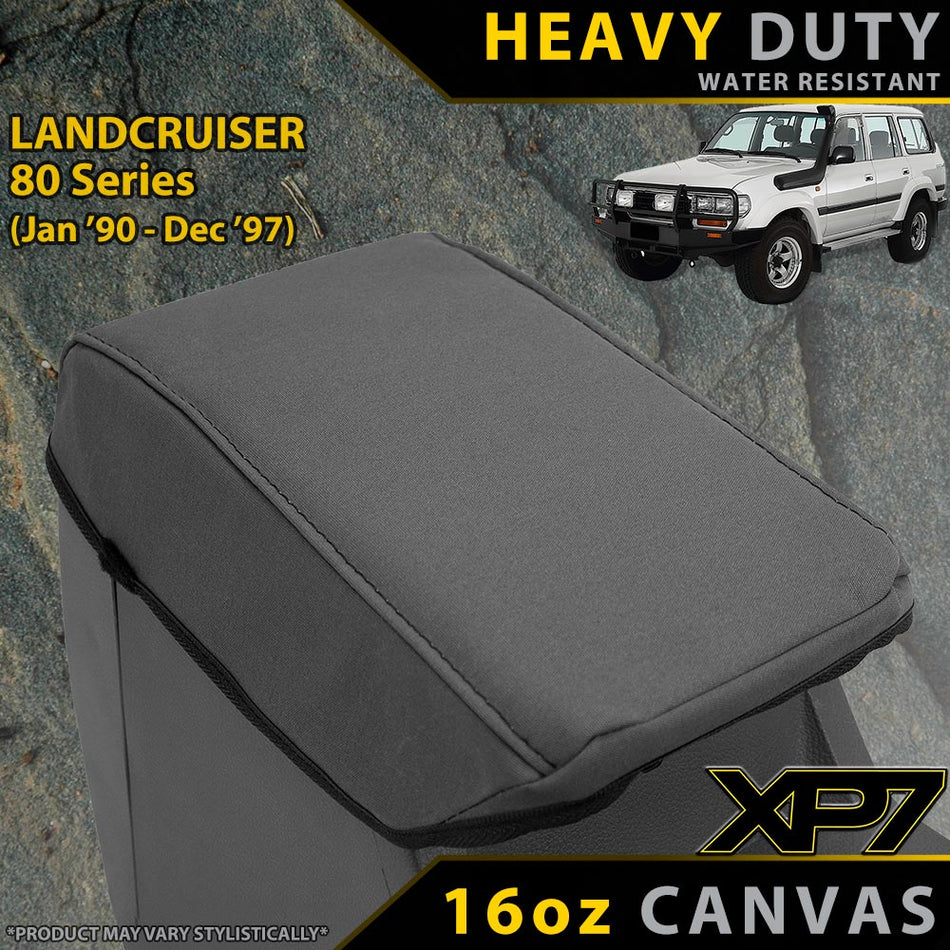 Toyota Landcruiser 80 Series XP7 Heavy Duty Canvas Armrest Console Lid (In Stock)-Razorback 4x4