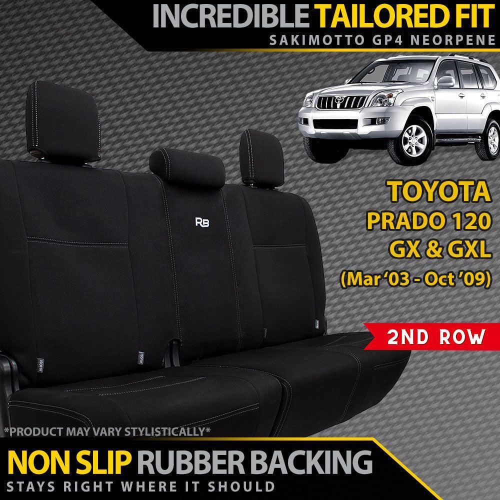Toyota Prado 120 Neoprene 2nd Row Seat Covers (In Stock) — Razorback 4x4