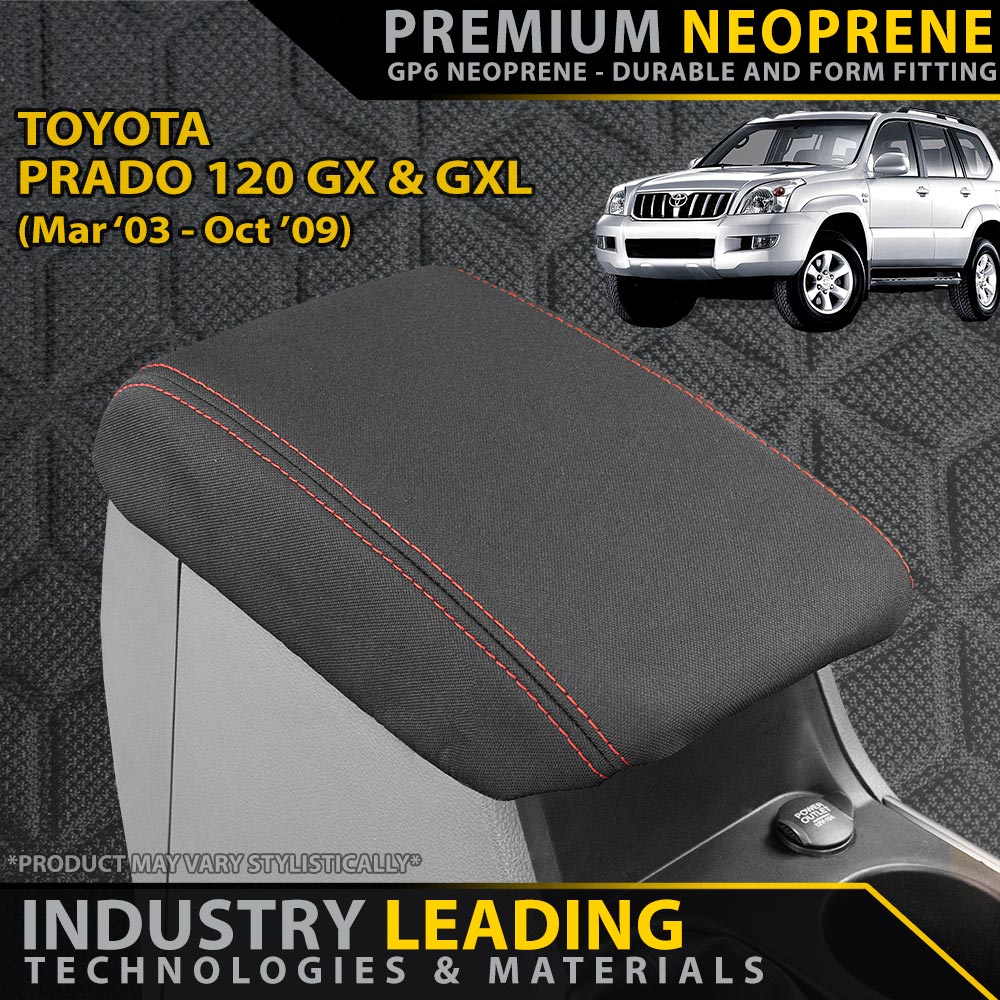 Toyota Prado 120 Premium Neoprene Console Lid (Made to Order)