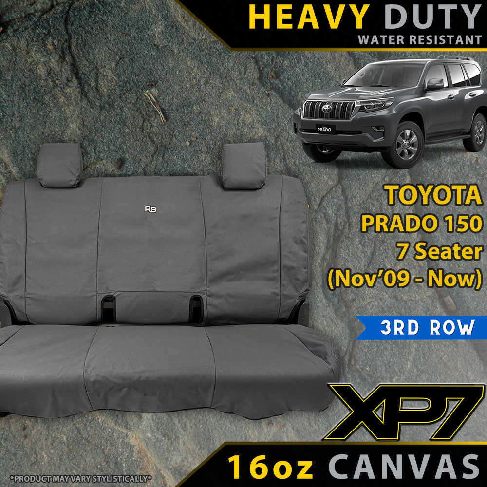 Toyota Prado 150 7 Seater Heavy Duty XP7 Canvas 3rd Row Seat Covers (Made to Order)