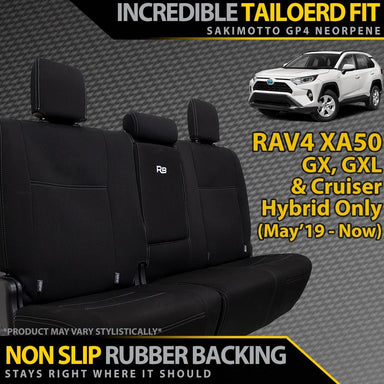 Toyota RAV4 XA50 GX/GXL/Cruiser Hybrid Neoprene Rear Row Seat Covers (Made to Order)-Razorback 4x4
