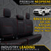 Toyota RAV4 XA50 GX/GXL/Cruiser Hybrid Premium Neoprene Rear Row Seat Covers (Made to Order)-Razorback 4x4