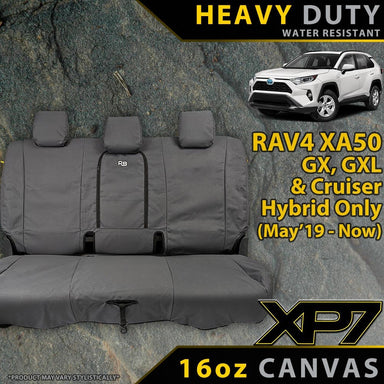 Toyota RAV4 XA50 GX/GXL/Cruiser Hybrid XP7 Heavy Duty Canvas Rear Row Seat Covers (Made to Order)-Razorback 4x4