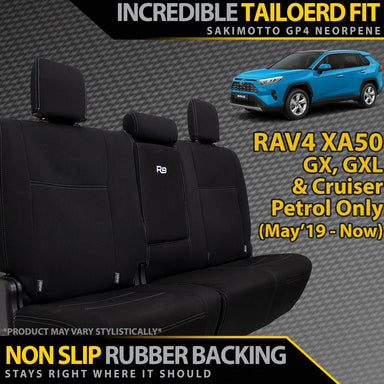 Toyota RAV4 XA50 GX/GXL/Cruiser Petrol Neoprene Rear Row Seat Covers (In Stock)-Razorback 4x4