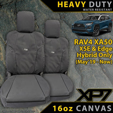 Toyota RAV4 XA50 XSE/Edge Hybrid XP7 Heavy Duty Canvas 2x Front Row Seat Covers (Made to Order)-Razorback 4x4