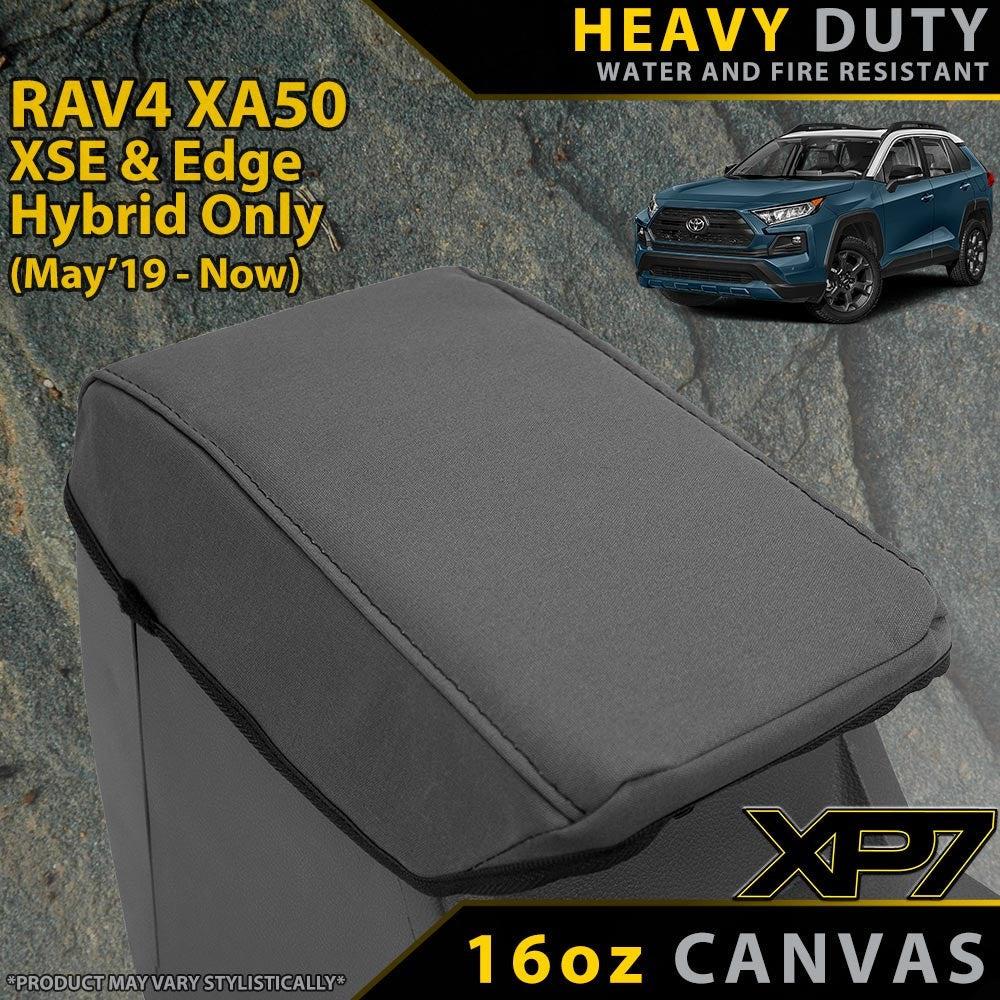 Toyota RAV4 XA50 XSE/Edge Hybrid XP7 Heavy Duty Canvas Console Lid Cover (Made to Order)