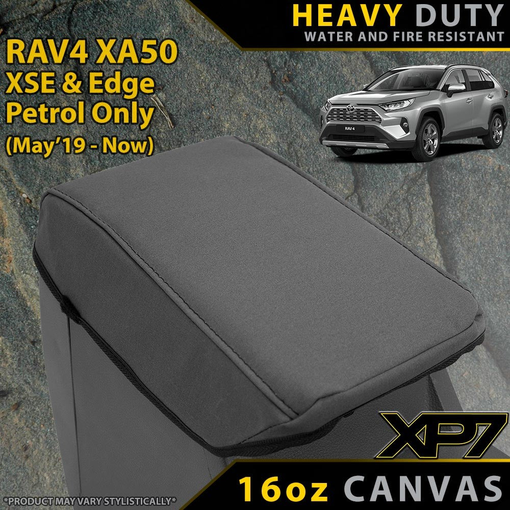 Toyota RAV4 XA50 XSE/Edge Petrol XP7 Heavy Duty Canvas Console Lid Cover (Made to Order)