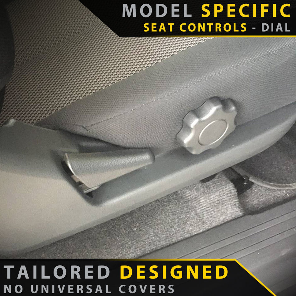 Mitsubishi Triton MQ - Cloth Seats - Dual/Extra Cab - GP4 Neoprene 2x Front Seat Covers (Available)