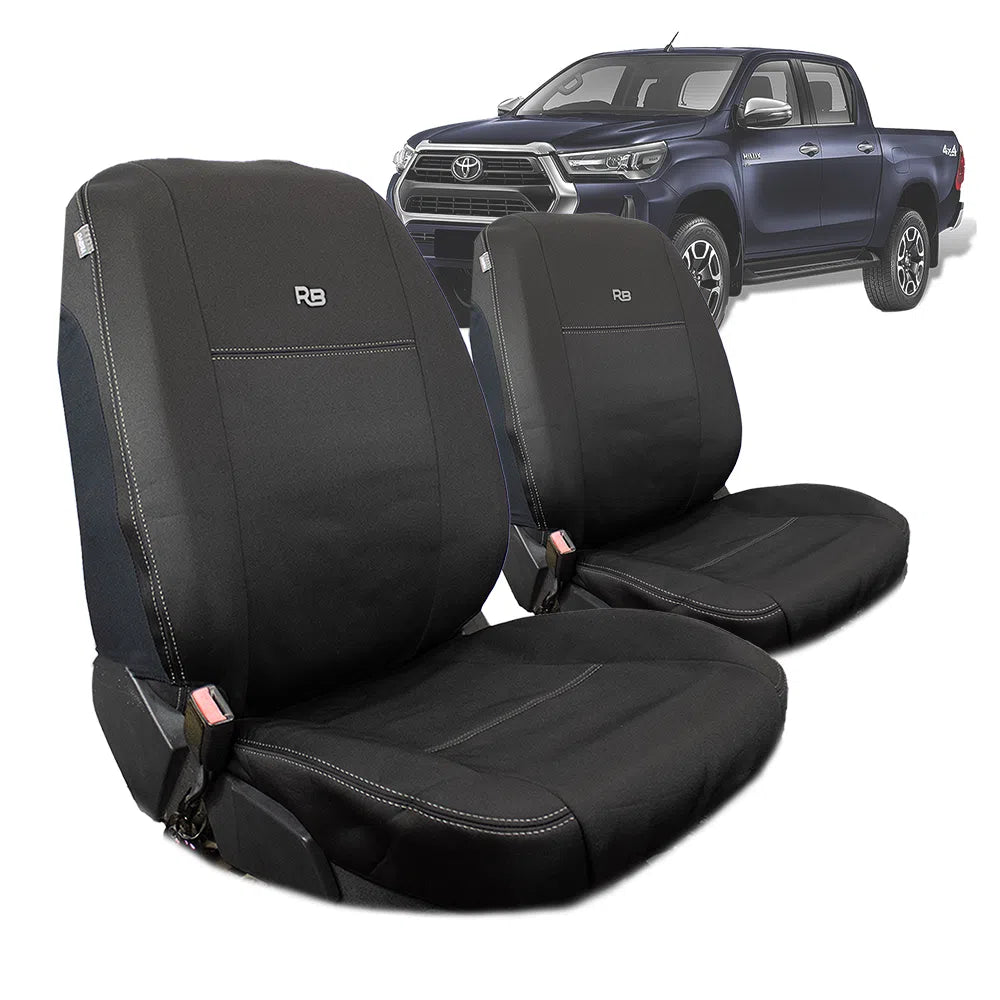 Universal Neoprene 2x Front Seat Covers (In Stock)-Razorback 4x4